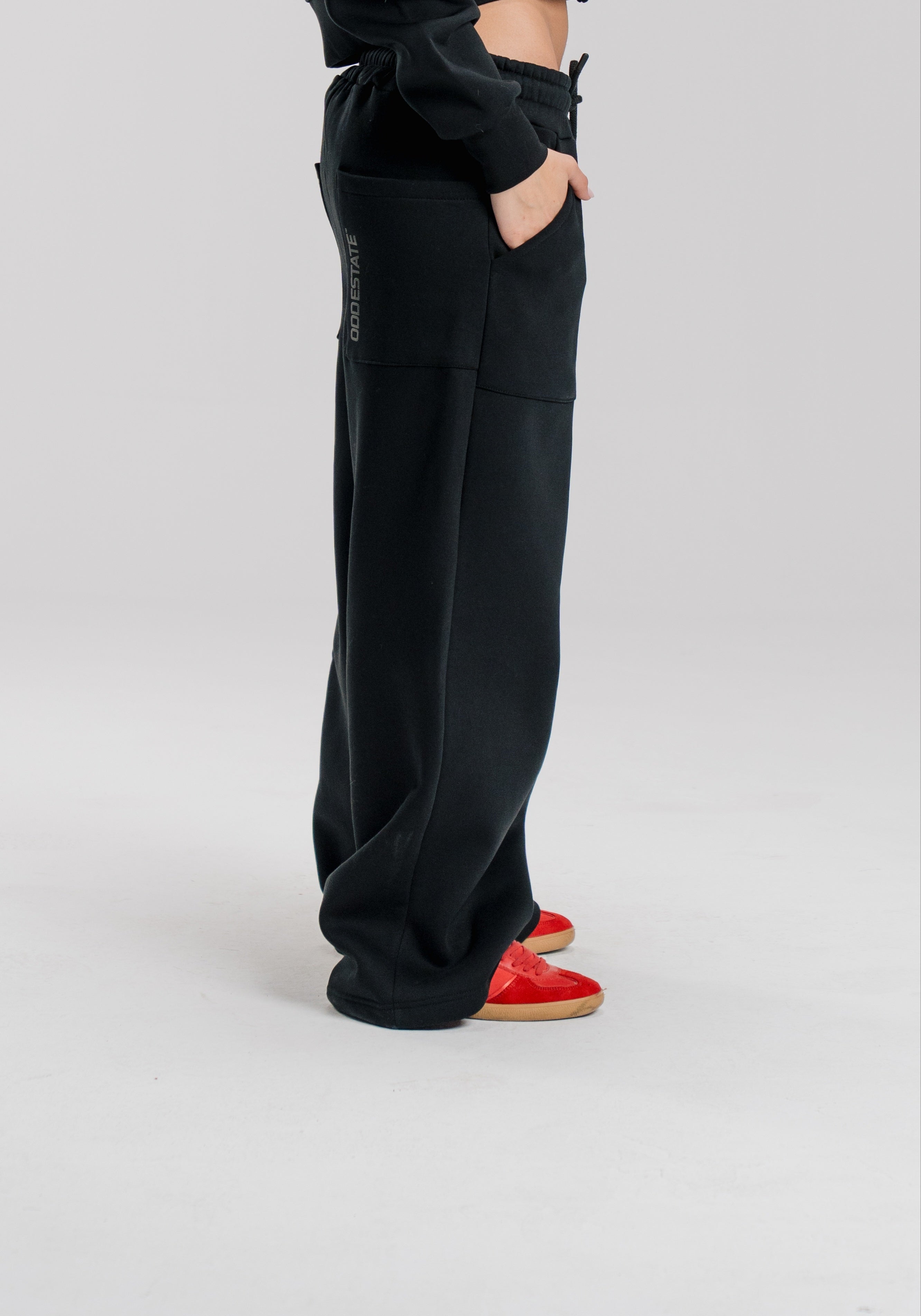 Baggy Sweatpants - Black - Unisex