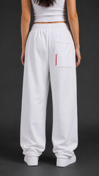ODD 01 Sweatpants - White x Red - Unisex