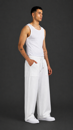 ODD 01 Sweatpants - White x Blue - Unisex
