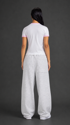 Baby Tee - White x Pink - Women