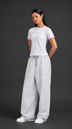 Baby Tee - White x Pink - Women