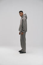 Boxy Fit Hoodie - Charcoal - Unisex