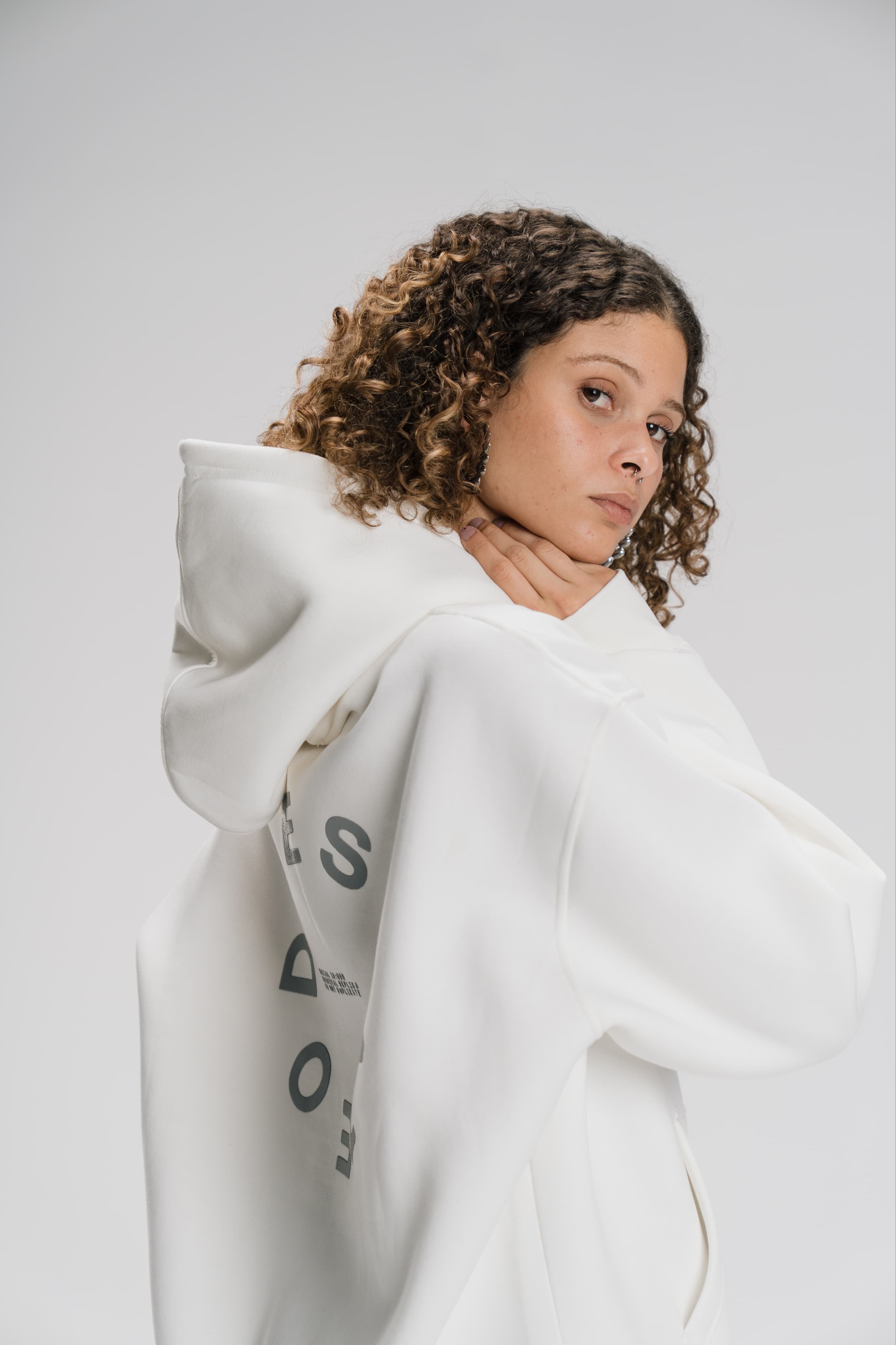 Oversized Hoodie -  Off White - Unisex
