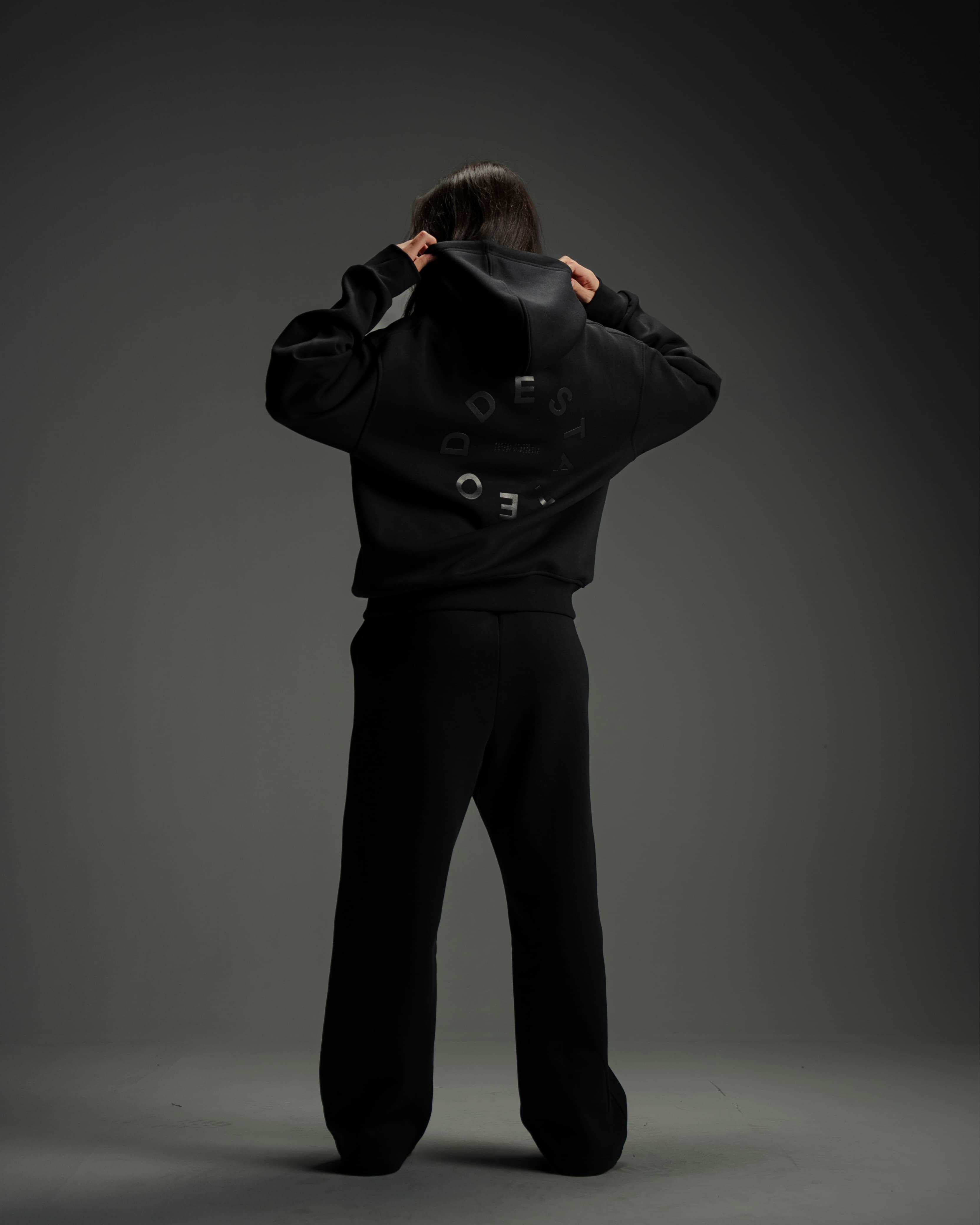 Oversized Hoodie - Black - Unisex