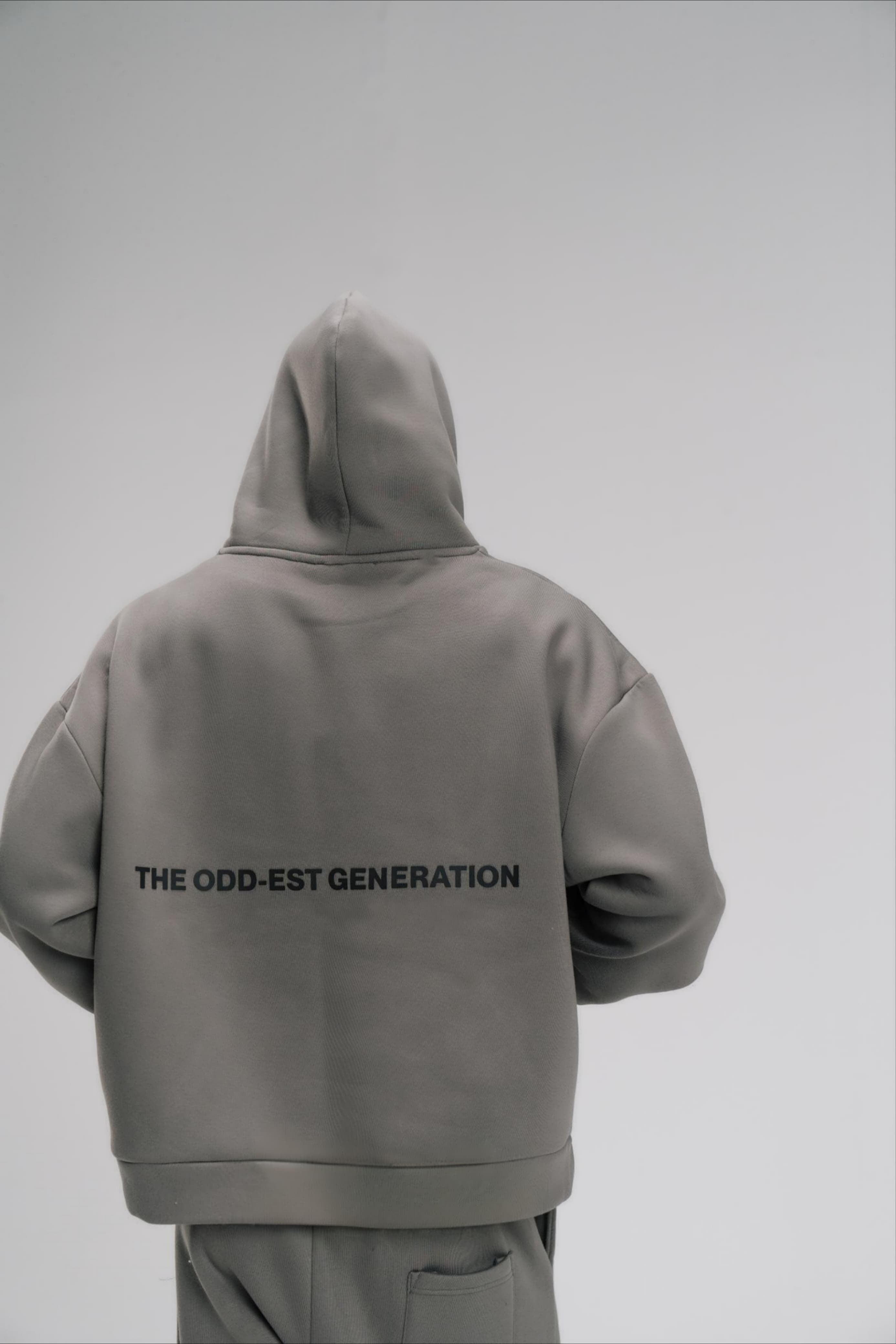 Boxy Fit Hoodie - Charcoal - Unisex