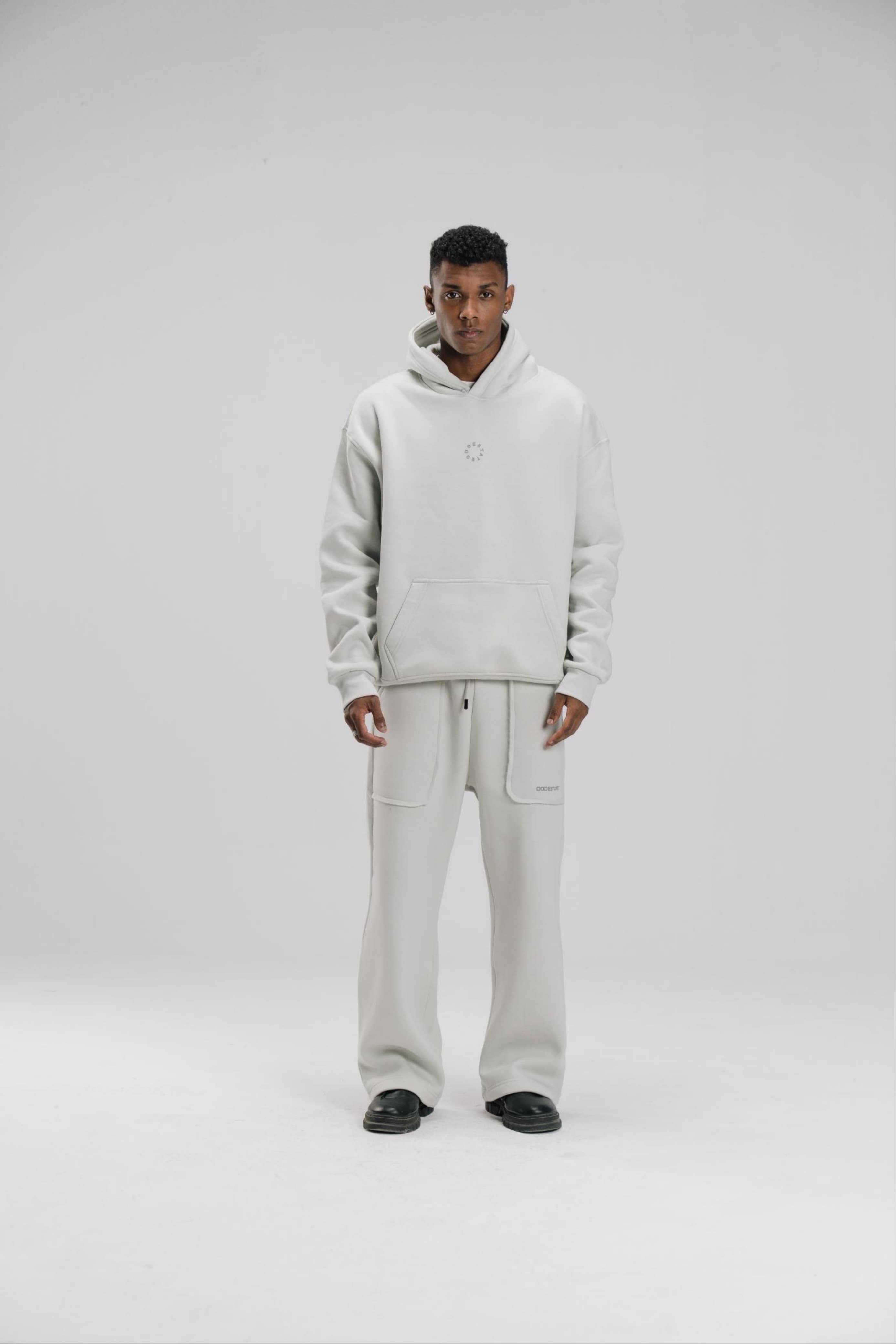 Oversized Hoodie - Silver - Unisex