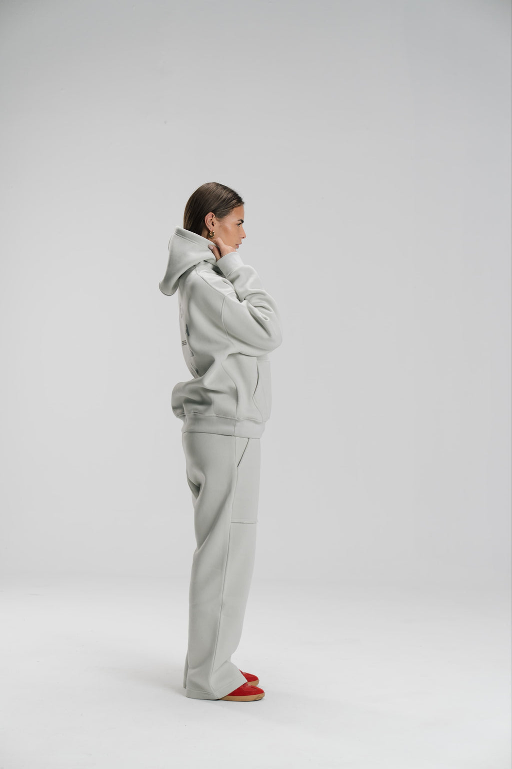 Oversized Hoodie - Silver - Unisex