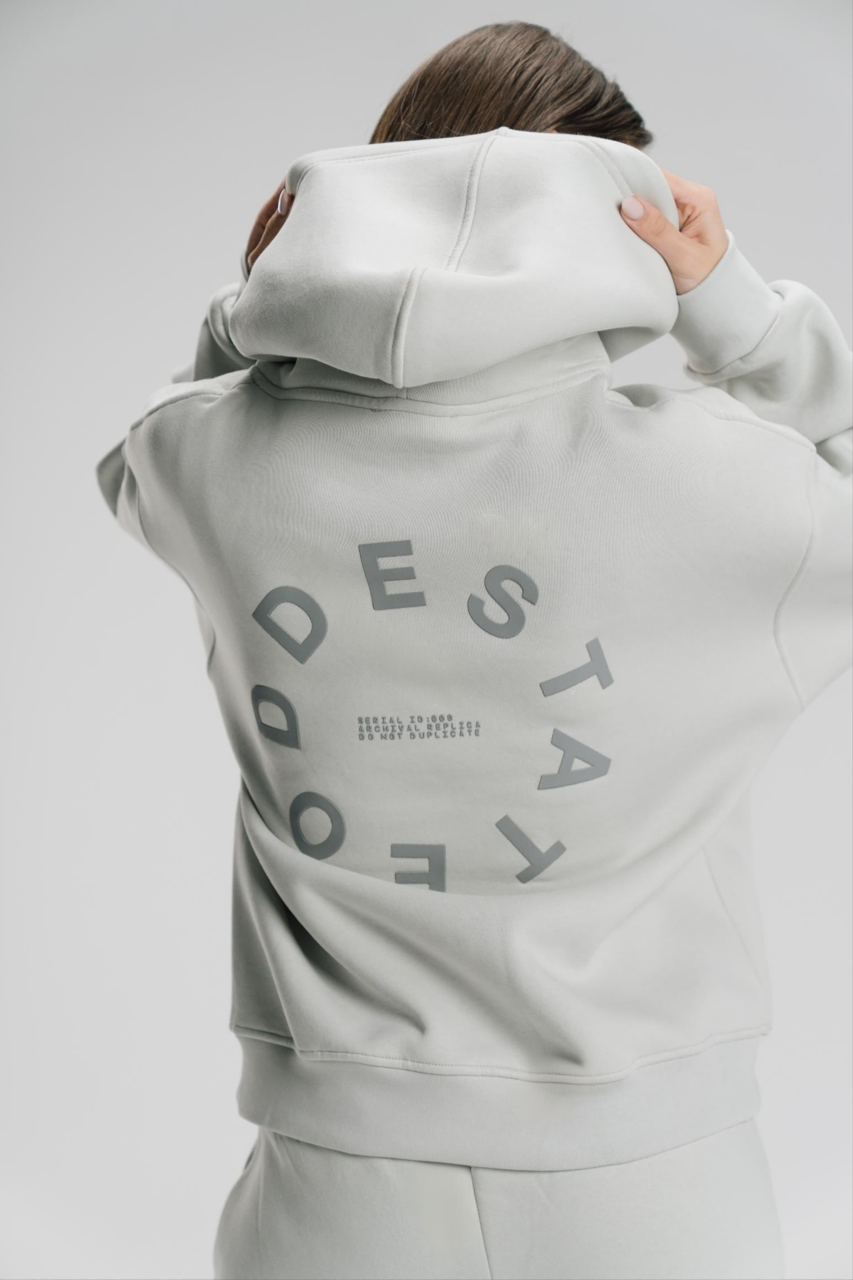 Oversized Hoodie - Silver - Unisex
