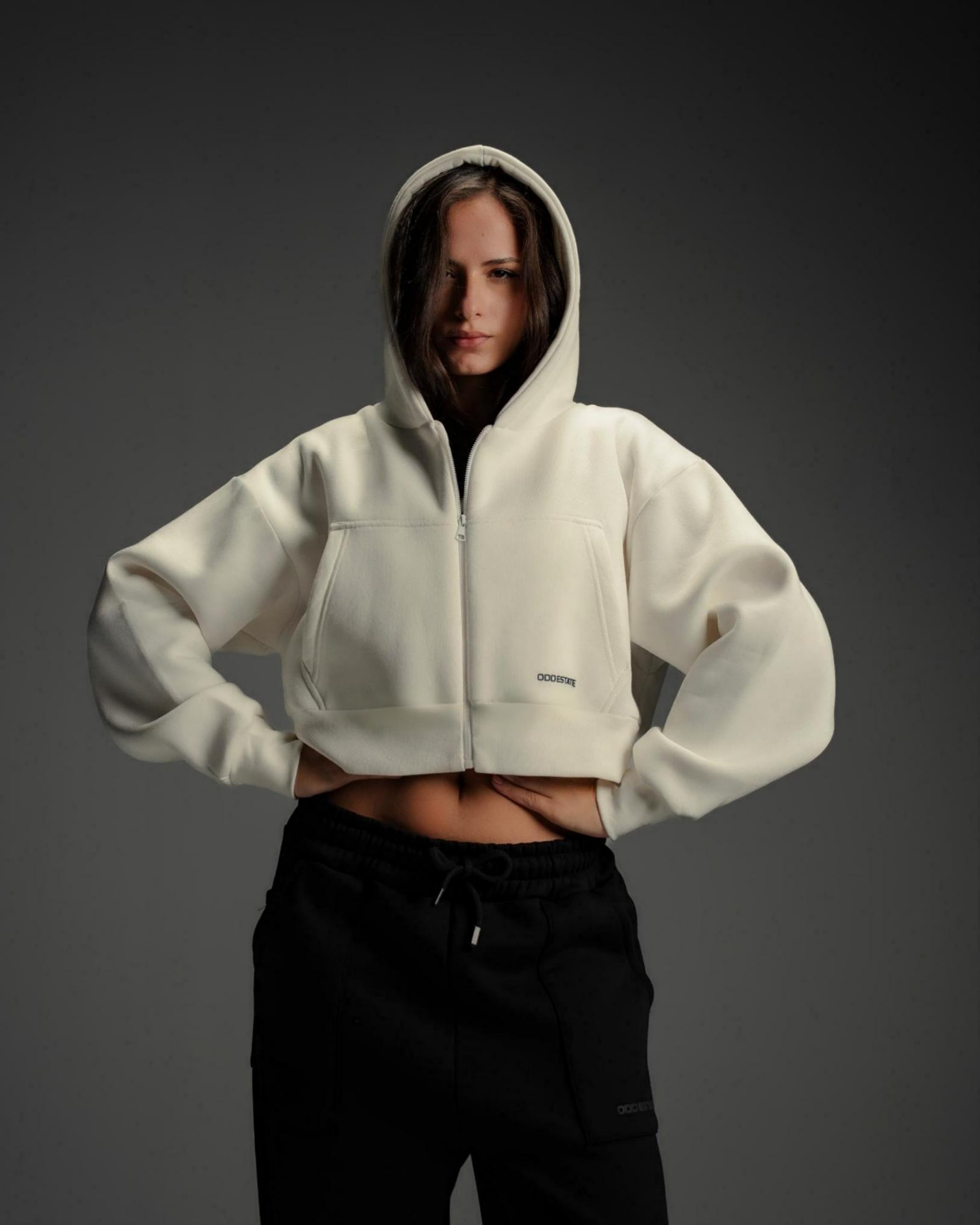 Cropped Zipper - Off White