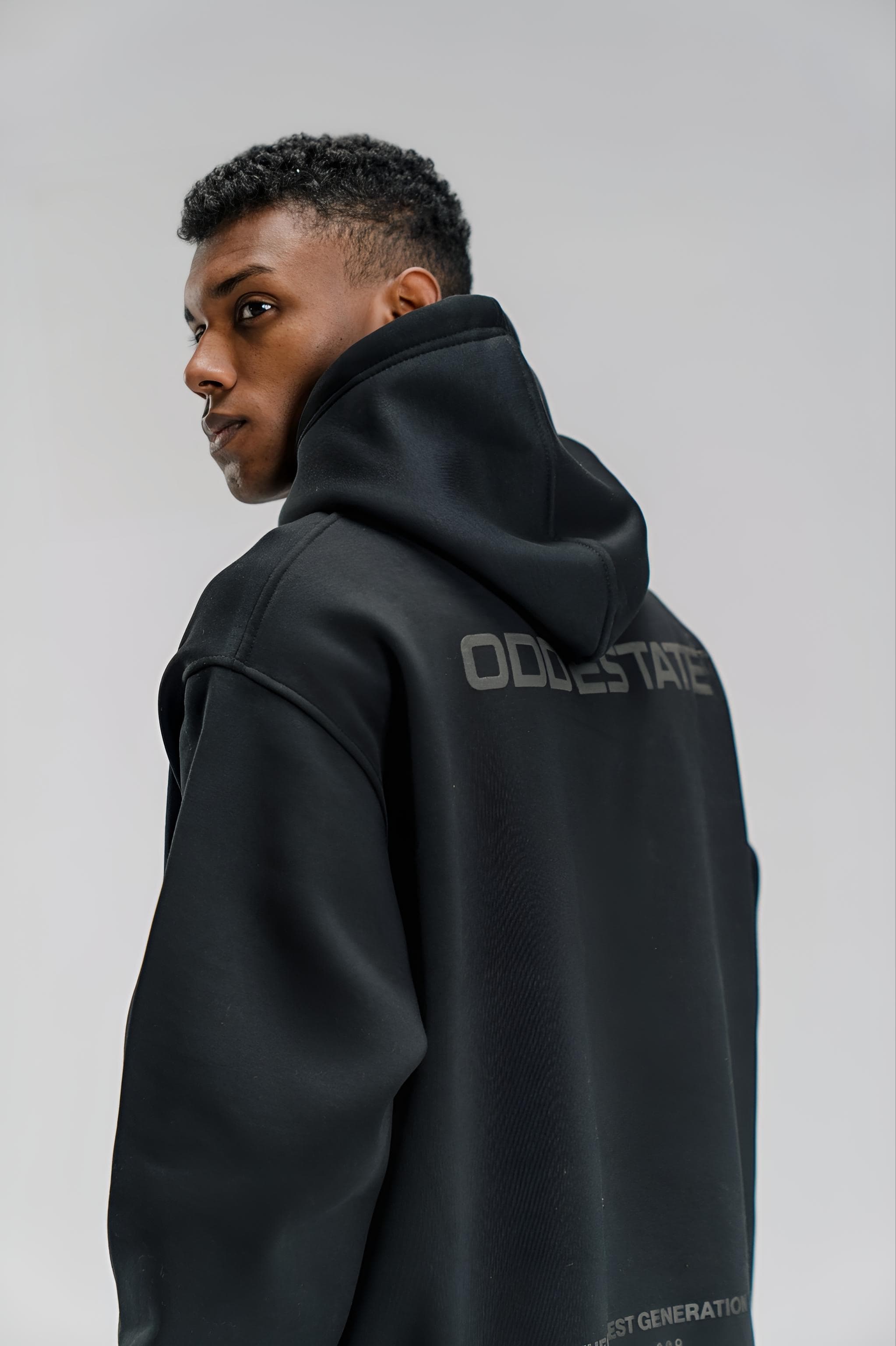 Oversized Hoodie - Black - Unisex