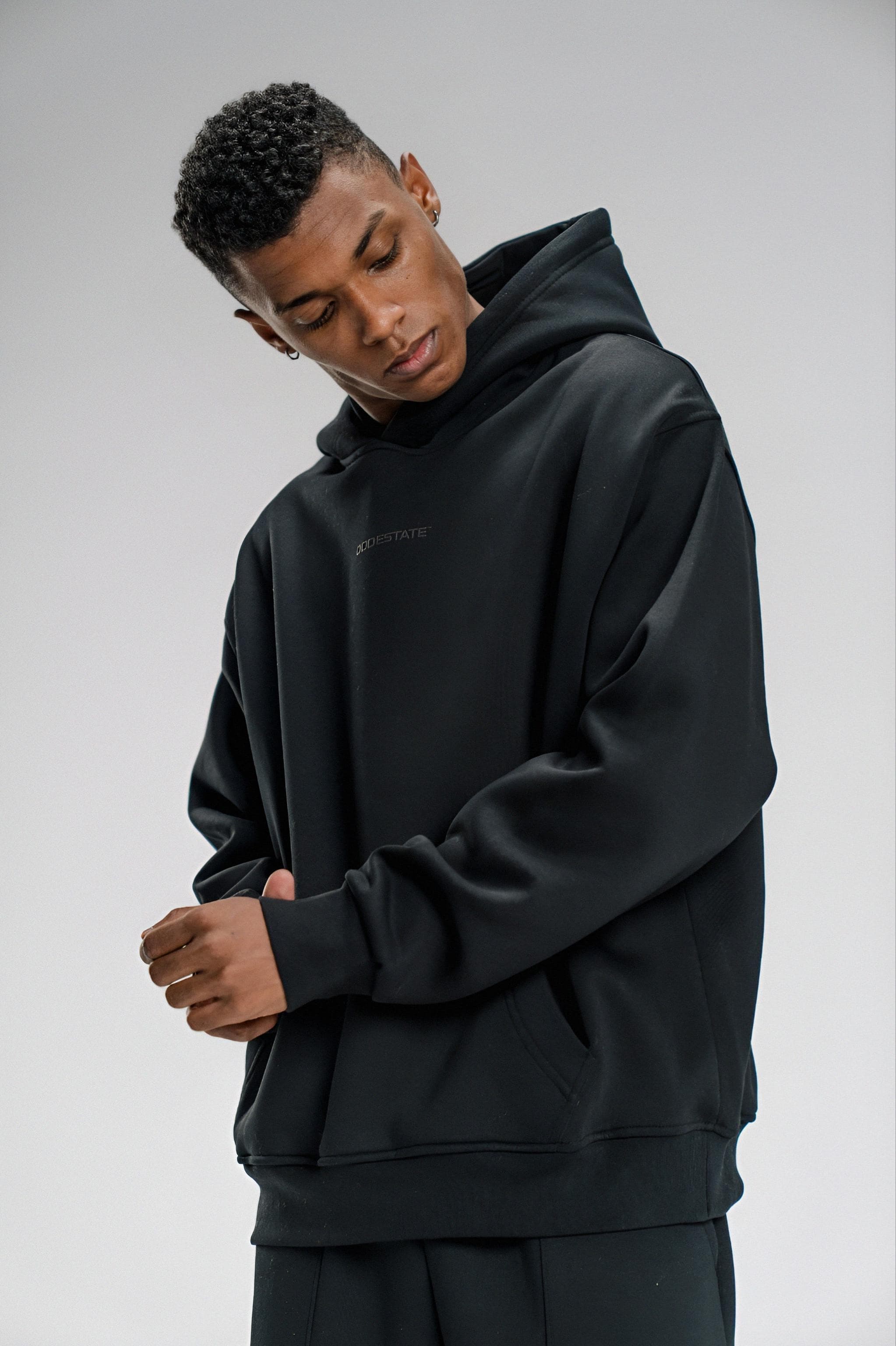 Oversized Hoodie - Black - Unisex