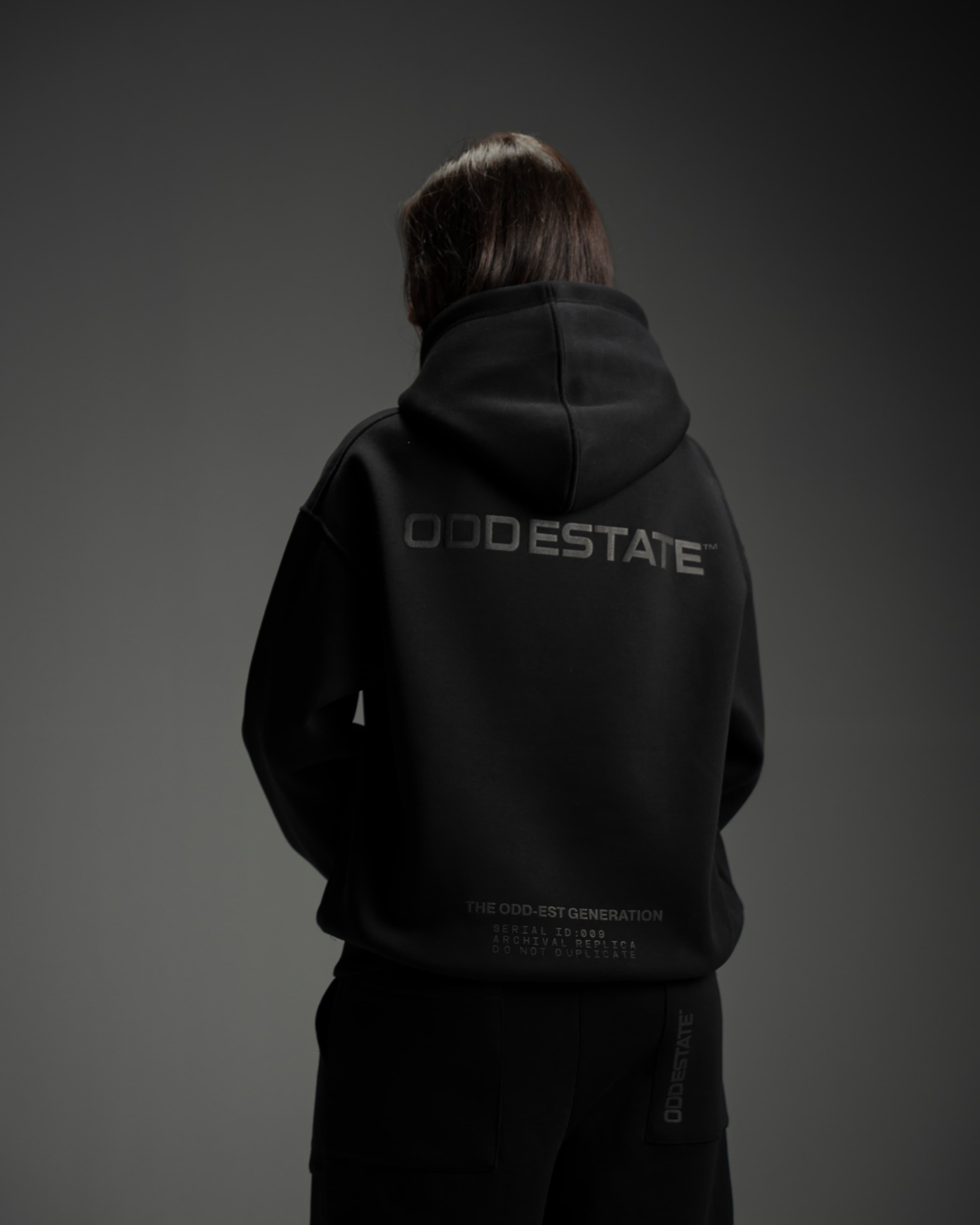 Oversized Hoodie - Black - Unisex