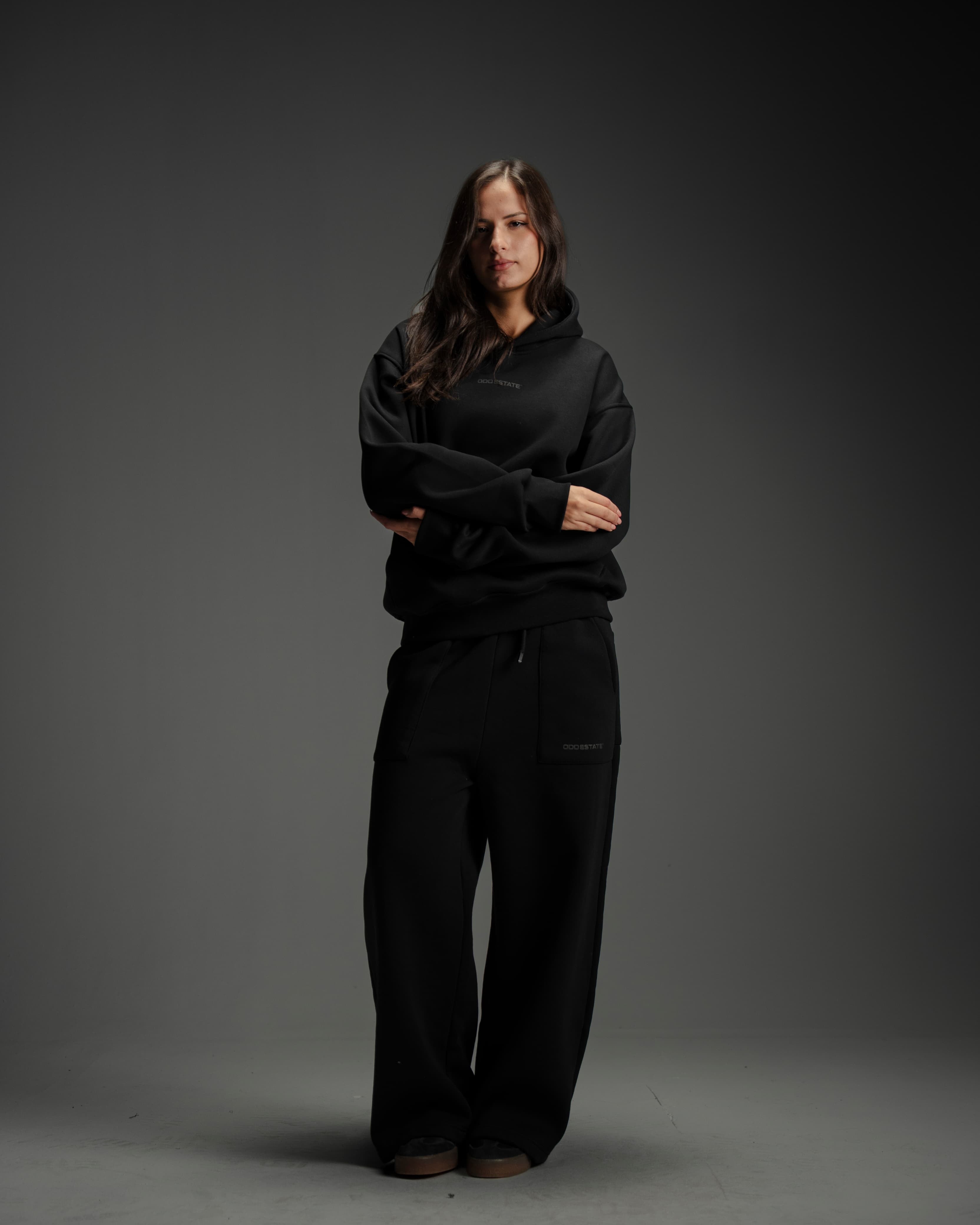 Oversized Hoodie - Black - Unisex