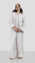 Pure Linen shirt - Beige - Women