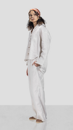 Pure Linen shirt - Beige - Women