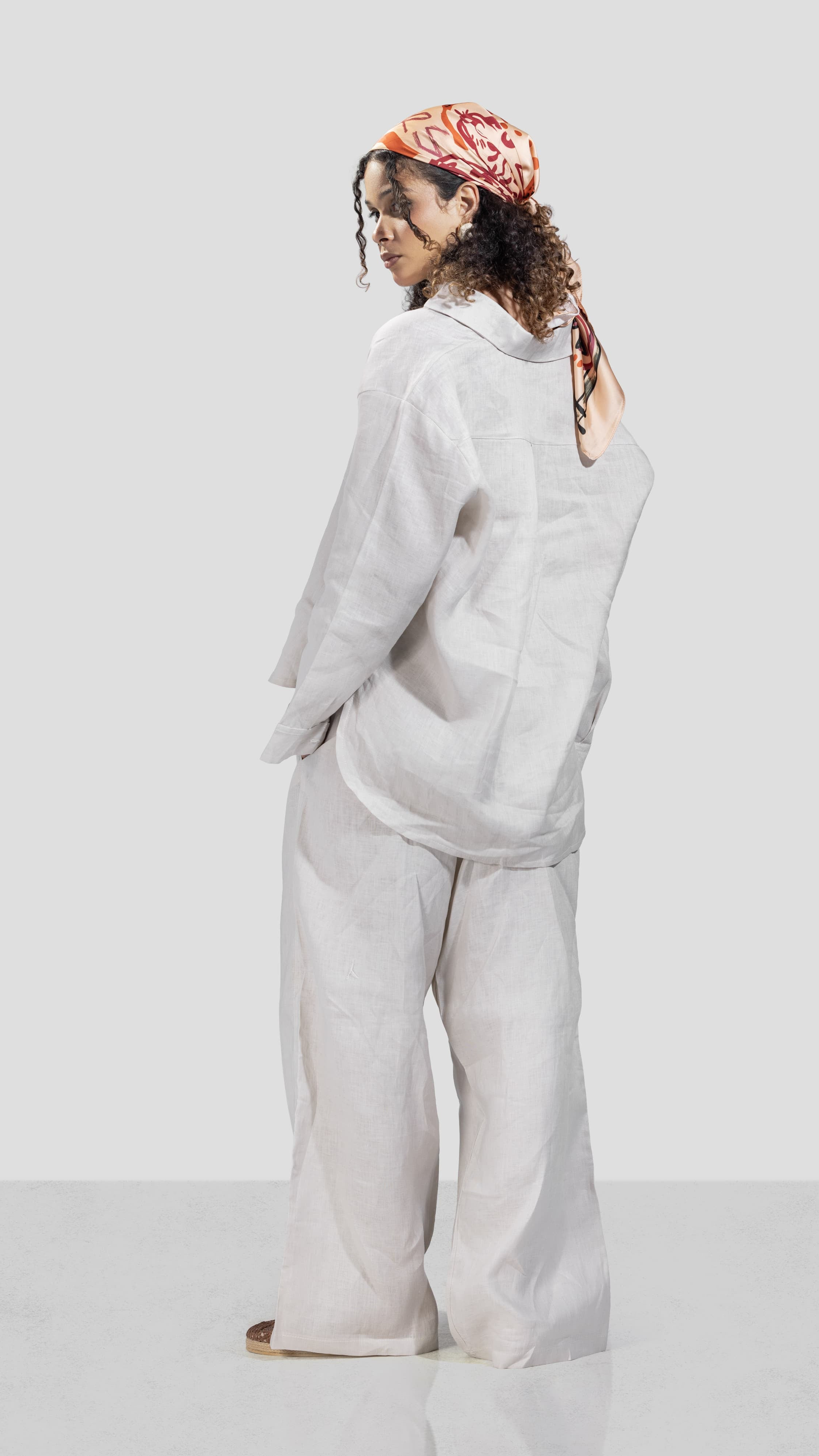 Pure Linen shirt - Beige - Women