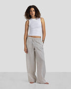 Pure Linen Pants - Beige - Women