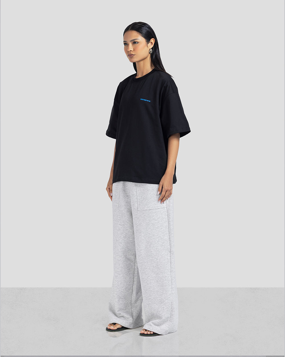 ESSENTIAL TEE - Black x Blue - Unisex