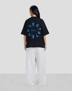 ESSENTIAL TEE - Black x Blue - Unisex