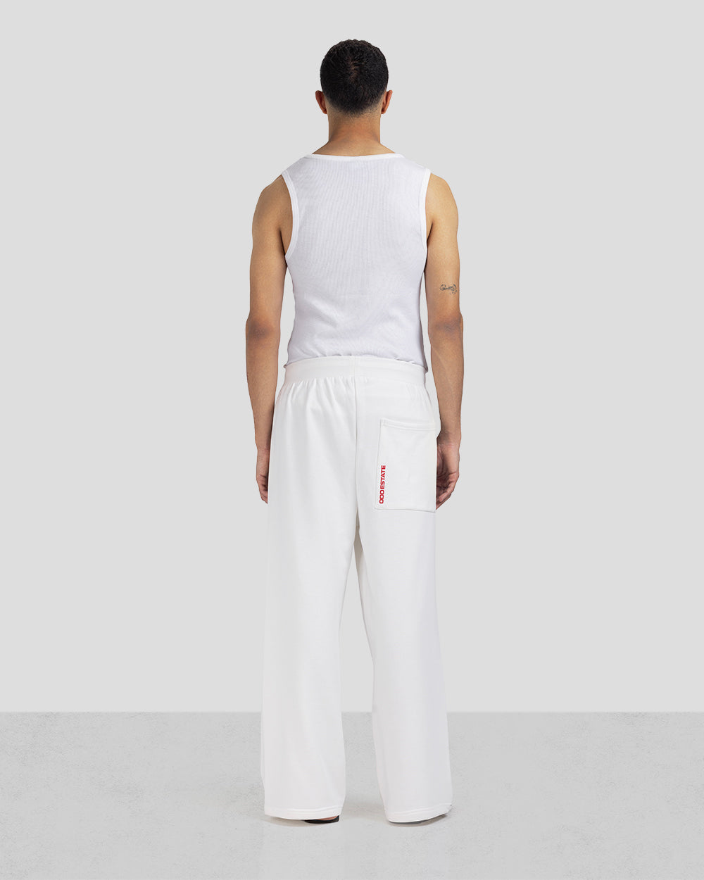 ODD 01 Sweatpants - White x Red - Unisex
