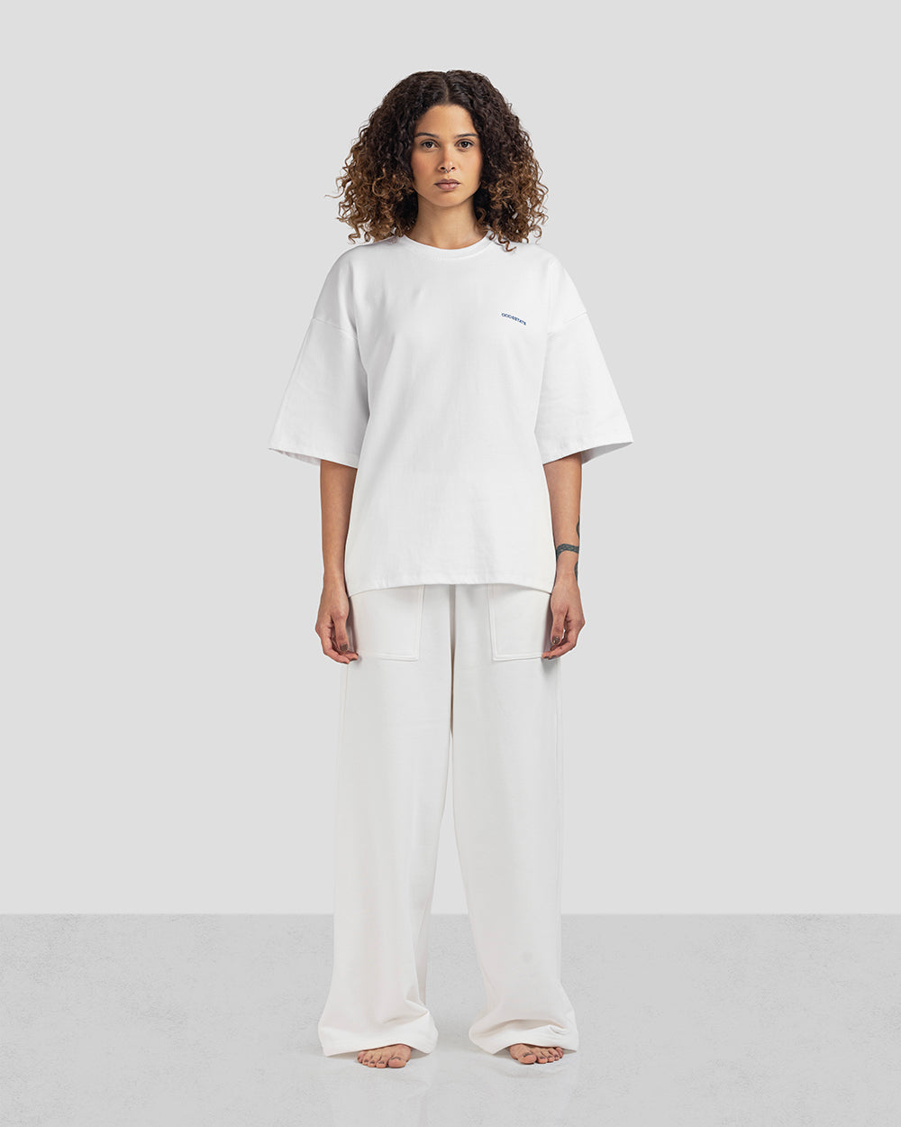ESSENTIAL TEE - Off White x Blue - Unisex