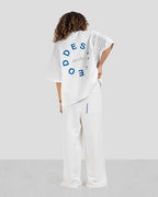 ESSENTIAL TEE - Off White x Blue - Unisex