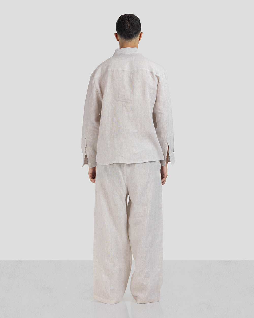 Pure Linen shirt - Beige - Men