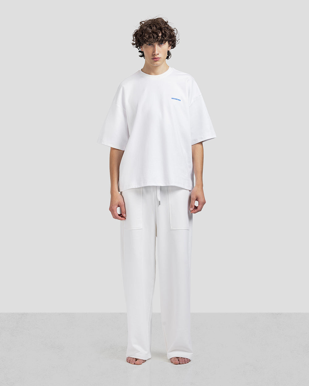 ESSENTIAL TEE - Off White x Blue - Unisex